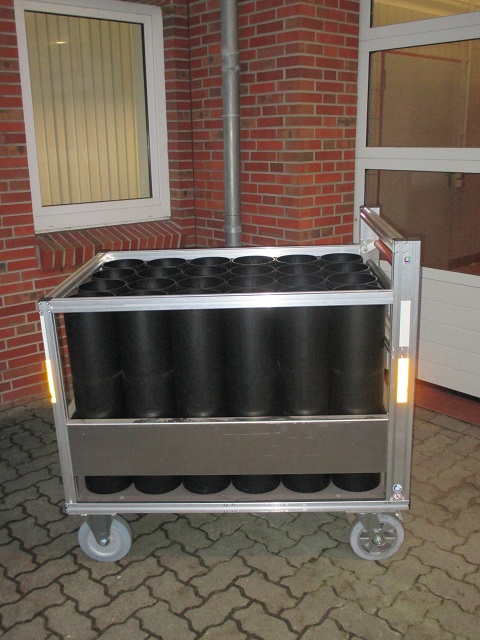 Rollcontainer Atemluftflaschen